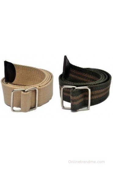 Arip Boys, Girls, Men, Women Formal, Party, Evening, Casual Beige, Green Canvas, Fabric Belt(AP-18C7) Arip Boys, Girls, Men, Women Formal, Party, Evening, Casual Beige, Green Canvas, Fabric Belt(AP-18C7)